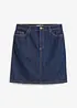 Denimskjørt Mid Waist, Low Stretch, bonprix