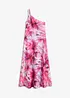 One shoulder-kjole i strukturert krepp, bonprix