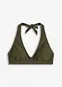 Halterneck-bikinitopp med V-hals, bonprix
