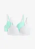 Push up-BH uten bøyle med bomull (2-pack), bonprix