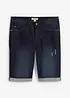 Bermudashorts i denim med stretch og oppbrett, Regular Fit, bonprix