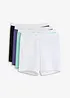 Middels lang boxershorts til dame i økologisk bomull (4-pack), bonprix