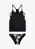 Oversized tankini i lag på lag-look, bonprix
