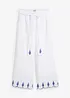 Culottes i lin med belte (2-delt sett), bonprix