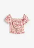 Carmenbluse av 100% bomull, bonprix