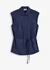 Satengbluse med knyting, bonprix