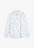 Oversized bluse av ren bomull, bonprix