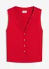 Ribbet vest i strikket stil, bonprix