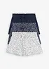 Jerseyshorts i 100% økologisk bomull (3-pack), bonprix