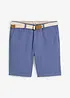 Stretchbermuda med belte, Regular Fit, bonprix