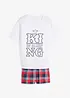 Pyjamas i 100% bomull, bonprix