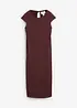 Midikjole i strikket look, bonprix