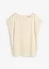 Oversized topp i strikket look, bonprix