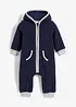 Fleeceoverall med hette og bamse-applikasjon, bonprix