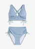 Bikini med topp med kryssende stropper (2-delt sett), bonprix