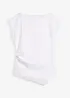 Asymmetrisk topp i behagelig scuba-materiale, bonprix