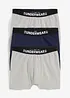Ettersittende boksershorts med myk, økologisk bomull og lengre ben (3-pack), bonprix