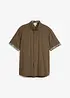 Kortermet skjorte i viskose, Slim Fit, bonprix