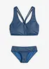 Bustier-bikini i denimlook (2-delt sett), bonprix