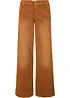 Kordfløyelsbukse med stretch, Wide, bonprix