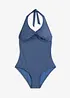 Halterneck-badedrakt i jeans look, bonprix