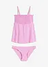 Bandeau tankini med vaflet topp (2-delt sett), bonprix