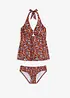 Halterneck tankini med ring-detalj (2-delt sett), bonprix