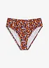 High Waist-bikinitruse med høy benskjæring, bonprix