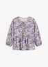 Trikotbluse med snøring, bonprix