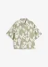 Viskosebluse med folklore trykk, bonprix