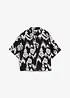 Viskosebluse med folklore trykk, bonprix