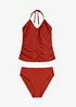 Halterneck-tankini med rynking (2-delt sett), bonprix