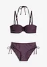 Balconette-bikini med avtagbare halterneck-stropper (2-delt sett), bonprix