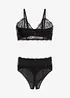 Bustier+stringtruse ouvert (2-delt sett), bonprix