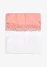 Bandeau-BH med økologisk bomull (2-pack), bonprix