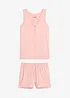 Shorty-pyjamas i mykt ribbet materiale, bonprix