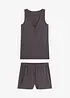 Shorty-pyjamas i mykt ribbet materiale, bonprix