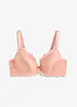 Push up-BH i glinsende materiale, bonprix