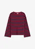 Stripemønstret topp i økologisk bomull, bonprix