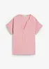 Kortermet bluse i musselin, bonprix