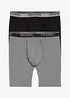 Boksershorts med bomull og lange ben (2-pack), bonprix
