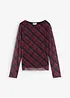 Langermet topp i fin mesh, bonprix