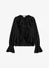 Lett transparent chiffonbluse, bonprix