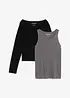 Singlet og langermet topp (sett i 2 deler) av jersey, bonprix