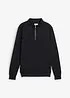 Sweatshirt i 100% økologisk bomull med kort glidelås, bonprix