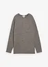 Lang sweatshirt i strikket look, bonprix