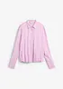 Satengbluse i viskosemiks, bonprix