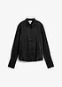Satengbluse i viskosemiks, bonprix