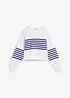 Oversized sweatshirt i 100% bomull, bonprix