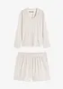 Loungewear-kort pyjamas i lett, mykt materiale, bonprix